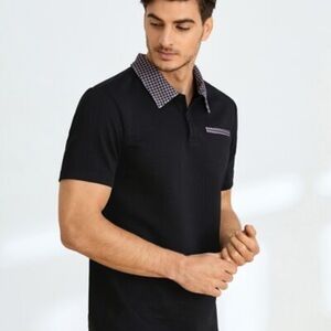 VIGO Men's Black Polo Shirt